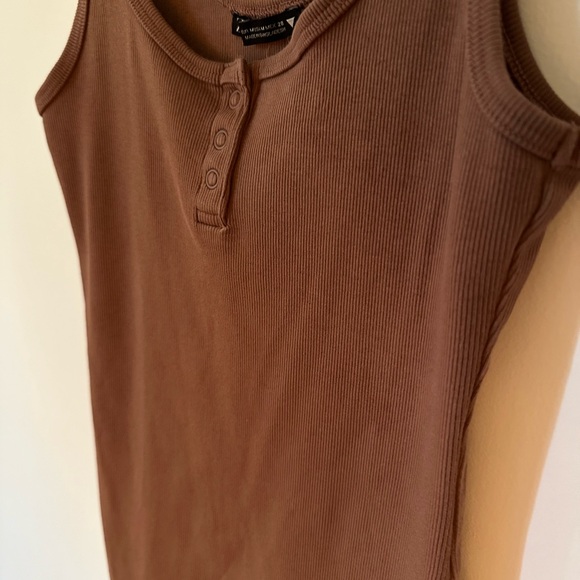 Zara ribbed knit dress brown size M - Picture 4 of 10